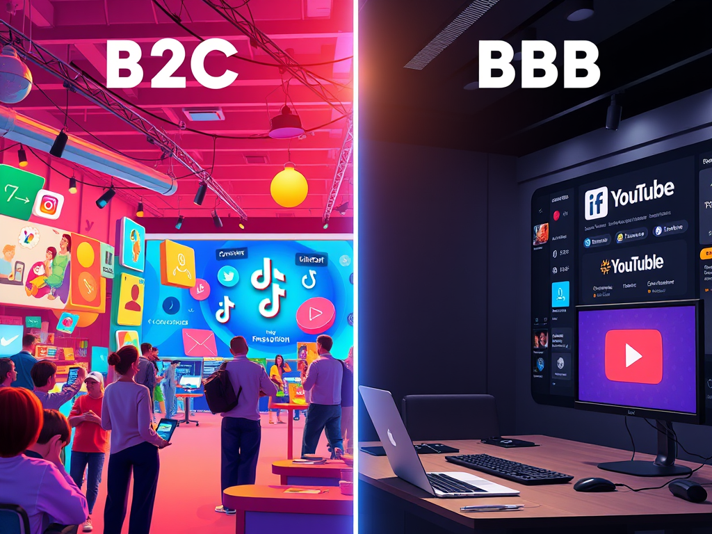 B2B vs B2C: Social Media Marketing Insights – K R O W N E